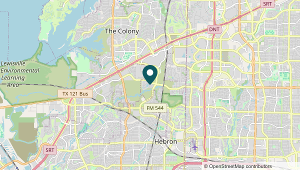 Map of The Colony, The Colony service area