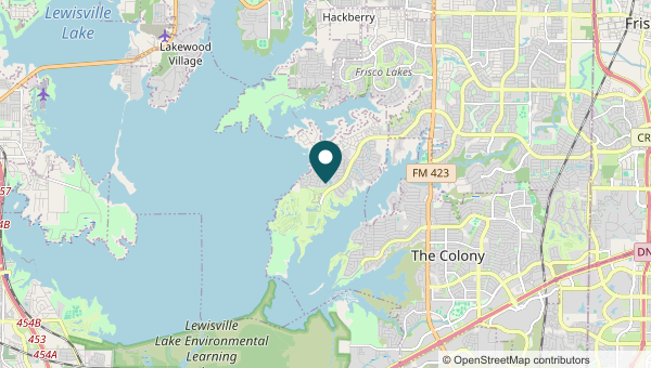 Map of The Colony, The Colony service area